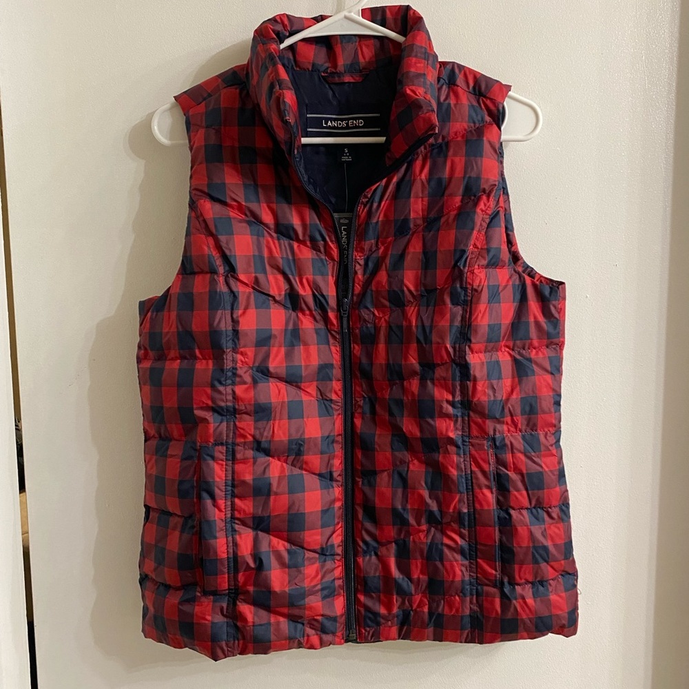 NWT lands end puffer vest size small